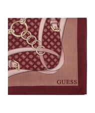 GUESS PRINTED Eșarfă cu logo Bordeaux - Eșarfe - 3