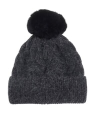 GUESS KNITTED Pălărie cu pompoane cărbune - Căciuli - 2
