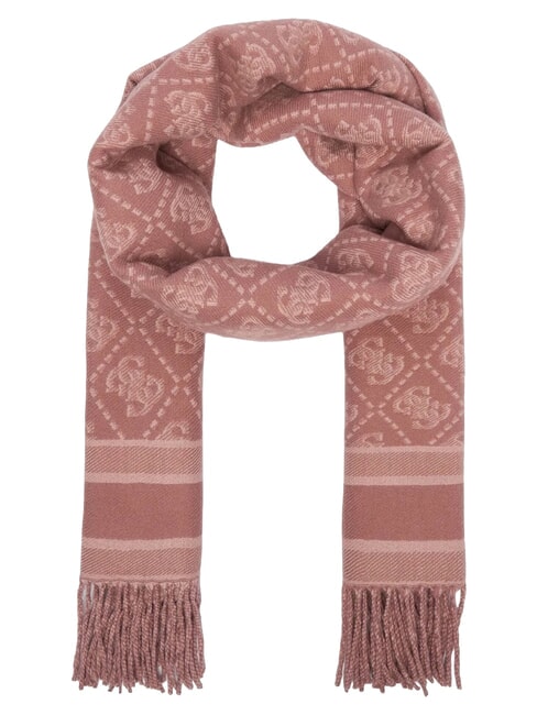 JACQUARD Eșarfă cu franjuri logo cu scorțișoară - Eșarfe