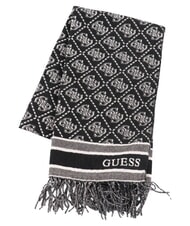 GUESS JACQUARD Eșarfă cu franjuri logo negru - Eșarfe - 2