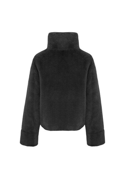 EXUBERANCE Jachetă reversibilă din puf negru - Jachete de puf pentru femei