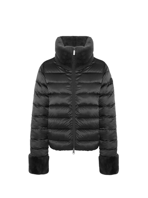 EXUBERANCE Jachetă reversibilă din puf negru - Jachete de puf pentru femei