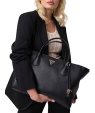GUESS MARISSA Geantă de m&acirc;nă, cu curea de umăr BLACK - Genți femei - 6