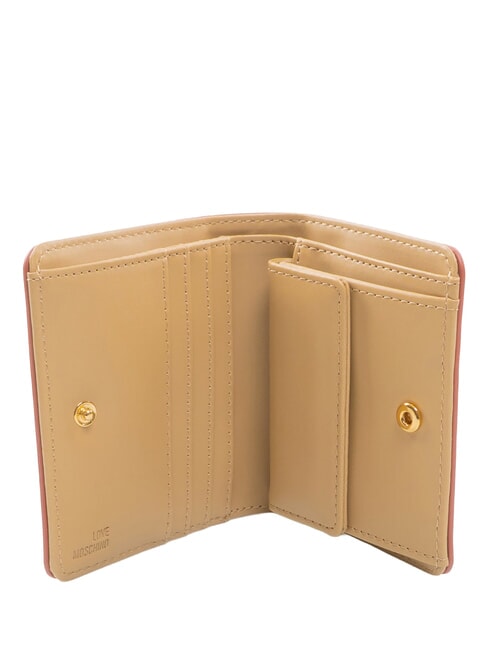 BOLD LOVE Portofel compact, cu fermoar rugini - Portofele femei