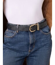 GUESS YVONNE LOGO Curea reversibilă geanta viking mare roo coalog - Curele - 2