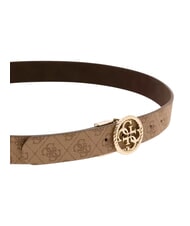 GUESS CLASSIC Curea reversibilă și reglabilă LOGO LAPTE - Curele - 4