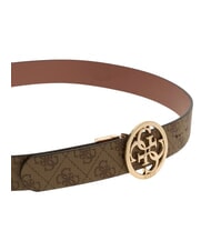 GUESS NOELLE  Centura reversibila logo latte/lemn de trandafir - Curele - 2