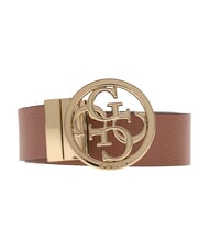 GUESS NOELLE  Centura reversibila logo latte/lemn de trandafir - Curele - 3