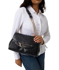 GUESS ANTONIA Geantă de umăr reglabilă BLACK - Genți femei - 2