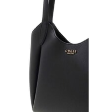 GUESS MELODY Geantă de umăr, m&acirc;ner dublu BLACK - Genți femei - 5