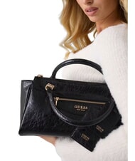 GUESS ANTONIA Geantă de m&acirc;nă cu curea de umăr BLACK - Genți femei - 7
