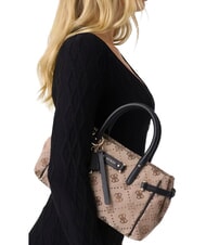 GUESS DOROTHY Geantă de m&acirc;nă cu curea de umăr logo lapte/negru - Genți femei - 3