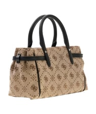 GUESS DOROTHY Geantă de m&acirc;nă cu curea de umăr logo lapte/negru - Genți femei - 4