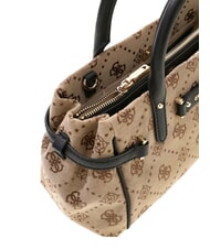 GUESS DOROTHY Geantă de m&acirc;nă cu curea de umăr logo lapte/negru - Genți femei - 5