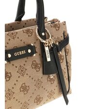 GUESS DOROTHY Geantă de m&acirc;nă cu curea de umăr logo lapte/negru - Genți femei - 7