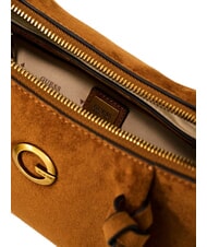 GUESS ALLEGRA Geantă de umăr COGNAC - Genți femei - 5