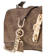 GUESS YVONNE LOGO Geantă de m&acirc;nă, cu curea de umăr LOGO LAPTE - Genți femei - 6