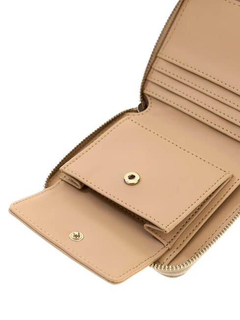 MELODY Portofel compact cu fermoar taupe deschis - Portofele femei