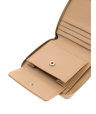 GUESS MELODY Portofel compact cu fermoar taupe deschis - Portofele femei - 5
