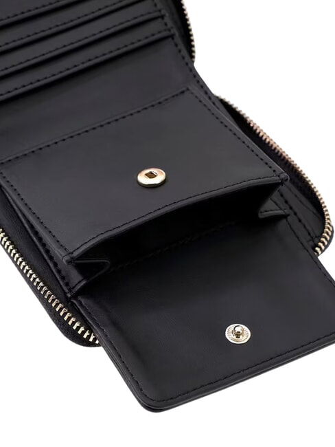 MELODY Portofel compact cu fermoar BLACK - Portofele femei