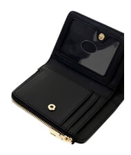 GUESS DANIELLE Suport pentru carduri cu portofel pentru monede BLACK - Portofele femei - 4