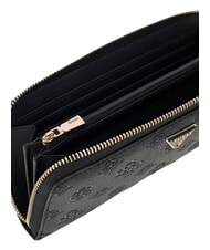 GUESS BLAKE Portofel mare cu fermoar logo negru - Portofele femei - 4