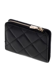 GUESS JULIET Suport pentru carduri cu portofel pentru monede BLACK - Portofele femei - 3