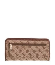 GUESS SAMANTHA Portofel mare cu fermoar logo latte / maro - Portofele femei - 2