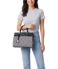 LIUJO MANHATTAN Geantă de m&acirc;nă, cu curea de umăr gri denim - Genți femei - 2