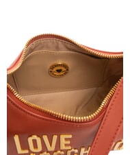 LOVE MOSCHINO BOLD LOVE Geantă de umăr mini rugini - Genți femei - 5