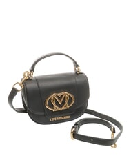 LOVE MOSCHINO OVAL FRIEZE Geantă de umăr mini negru - Genți femei - 2