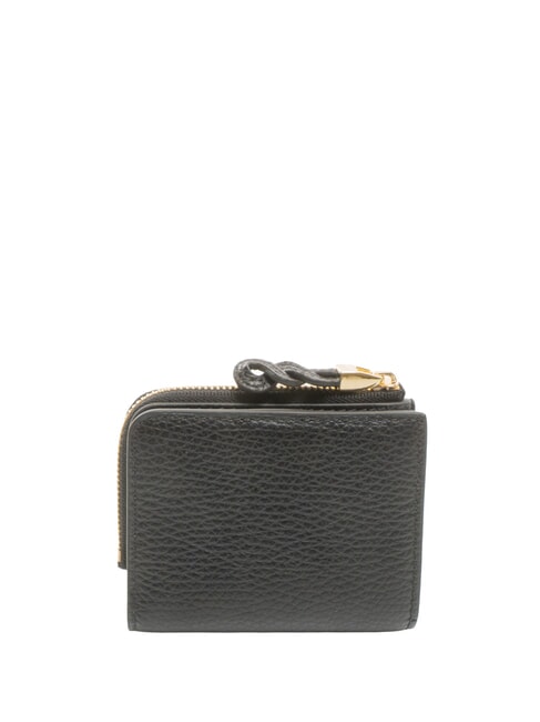 CHARLOTTE Portofel mini din piele negru - Portofele femei