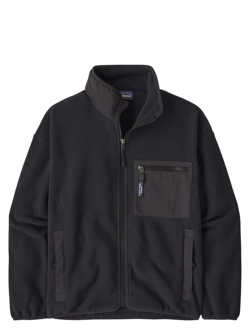 SYNCH Jachetă din fleece reciclat negru solid - Jachete pentru femei