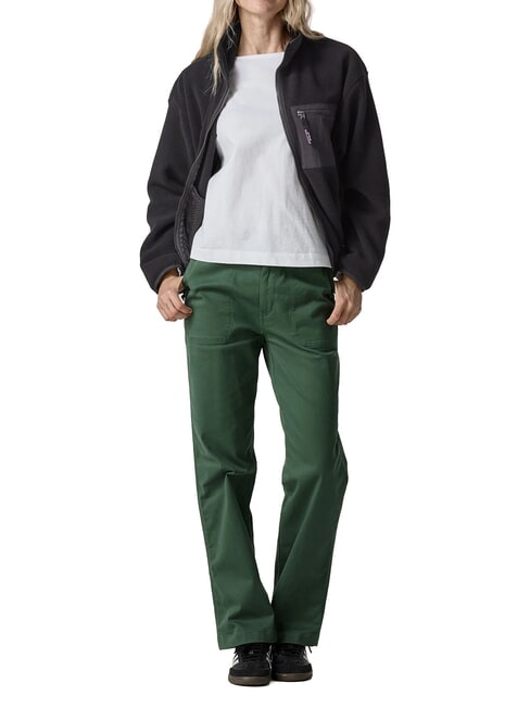SYNCH Jachetă din fleece reciclat negru solid - Jachete pentru femei