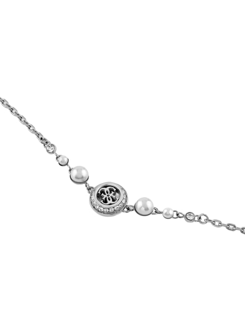 TINY PEARLY Colier cu pandantiv central cu logo G SILVER - Lănțișoare