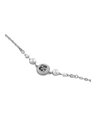 GUESS TINY PEARLY Colier cu pandantiv central cu logo G SILVER - Lănțișoare - 2