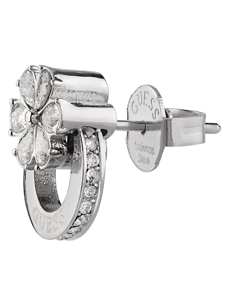 ACE OF DIAMONDS Cercei cu aplicație de cristal SILVER - Cercei