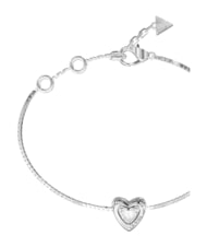 GUESS BELOVED Brățară, pandantiv &icirc;n formă de inimă SILVER - Brățări - 2