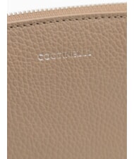 COCCINELLE ROUNDED ENVELOPE Geantă de m&acirc;nă din piele taupe cald - Genți femei - 4
