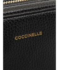 COCCINELLE ALPHA Geantă de umăr mini, din piele negru - Genți femei - 4