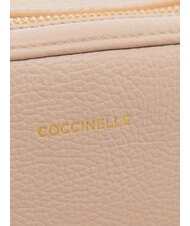 COCCINELLE ALPHA Geantă de umăr mini, din piele rozete - Genți femei - 4