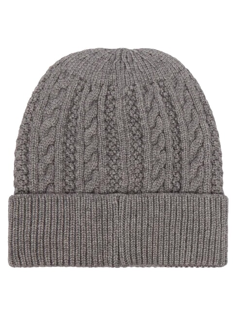 FRANCES KNITTED Căciulă tricotată cu manșetă gri - Căciuli