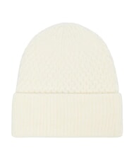 GUESS KNITTED Pălărie cu manșetă și logo pe lateral aproape alb - Căciuli - 2