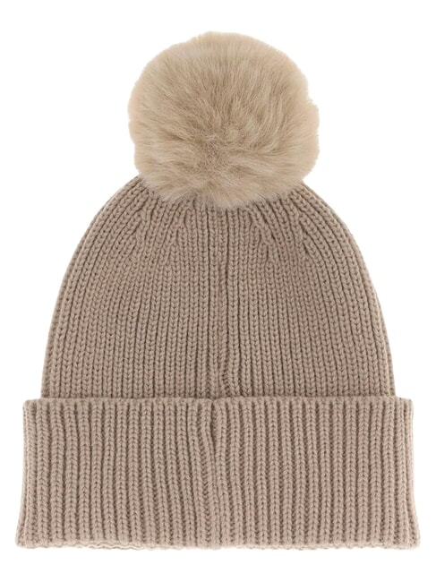 AMORETTE KNITTED Pălărie cu pompoane gri-maro - Căciuli