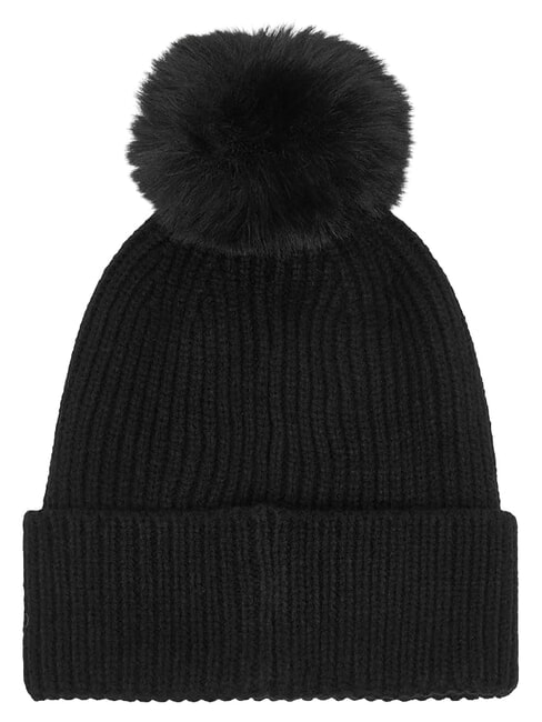 AMORETTE KNITTED Pălărie cu pompoane BLACK - Căciuli