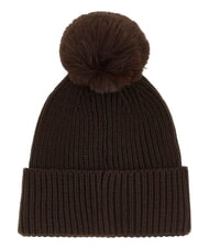 GUESS AMORETTE KNITTED Pălărie cu pompoane maro amar - Căciuli - 2