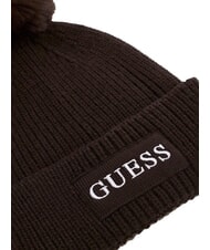 GUESS AMORETTE KNITTED Pălărie cu pompoane maro amar - Căciuli - 3