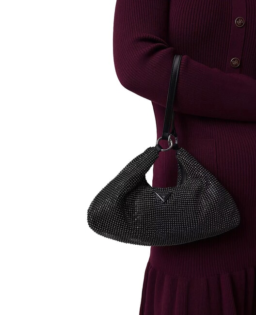 JEWELS Geantă de umăr, dublă portabilitate BLACK - Genți femei
