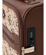 GUESS SAMANTHA 18 Cărucior pentru bagaje de m&acirc;nă logo latte / maro - Bagaje de m&acirc;nă - 5