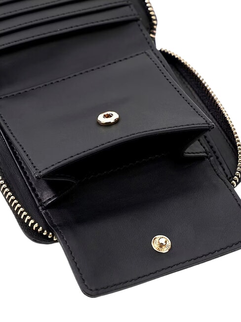 CARMELLA Portofel compact logo negru - Portofele femei